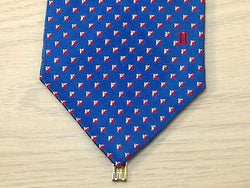 Geometric TIE Diamond Jewel Blue Silk Men Necktie 23