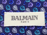Floral TIE Pierre Balmain Floral Purple Blue Silk Men Necktie 24