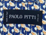 Paolo Pitti TIE Golf Club Novelty Theme Repeat Silk Necktie 3