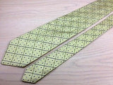 Designer Tie Kenzo Multi Color Dots On Golden Silk Men Necktie 43
