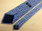 Novelty Tie Dunhill Spade & Cap on Blue Silk Men NeckTie 30