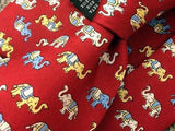 Funny Elephants TIE Small Repeat Animal Novelty Silk Men Necktie 18