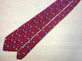Novelty TIE Hot Air Balloon & Cloud on Red  Made in Italy Silk Necktie 5
