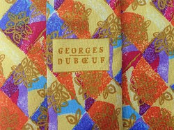 Andre Claude Canova TIE George Duboeuf Multi Color France Lyon Silk Necktie 2