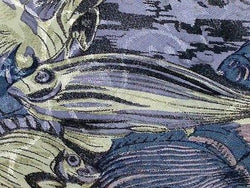 GOLDEN EAGLE Silk Tie - Lavender with Fish Motif 37