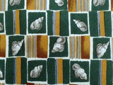 Animal Print TIE Dunhill Shell Square Check Green Silk Men Necktie 25