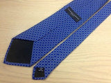 CHARLES JOURDAN Paris Silk Tie - Capri Blue with Subtle Chain Link Pattern 37
