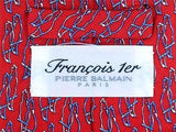 Pierre Balmain TIE PARROT Outlined Animal Novelty Theme Repeat Silk Necktie 4