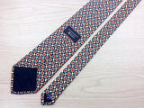 Geometric TIE ¦ Red & Cream Snowflake by RICOH  ¦ Made in France Silk Necktie 1