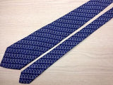 Geometric TIE RICHEL DELUXE Triangle on Blue Silk Men Necktie 22