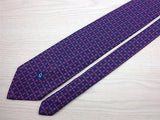 Geometric TIE CD Christian Dior Logo Classic Made in USA Silk Men Necktie 8