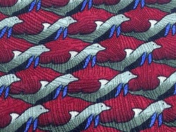 Animal Tie The Nature Conservatory Dolphins On Red Silk Men Necktie 31