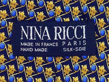 LUXURY TIE NINA RICCI Geometric Flame Made in France Necktie 7