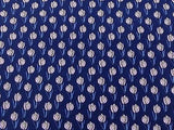 SCHERRER Paris Silk Tie - Navy with Small Tulip Pattern 41