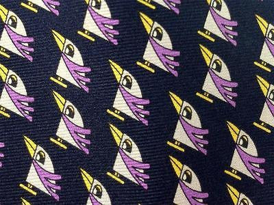 Novelty Tie Cool Happy Penguin Repeat Silk Necktie 19