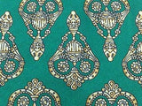 Designer Tie Pierre Balman  Pattern  on Green Silk Men NeckTie 46