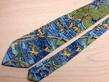Novelty Tie Royal Tie Horsemen And Dogs On Blue Silk Men Necktie 43