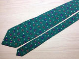 Animal Print TIE Cute Butterfly Insect on Green  ITALY Silk Men Necktie 10