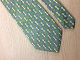 Cortese TIE Ornament Repeat on Light Green Silk Necktie 19