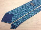 Novelty Tie Luigi Panza Police Caps on Sapphire Silk Men Necktie 48