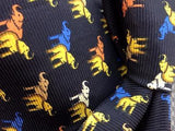 Elephants Multi-Colors TIE Small Repeat Animal Novelty Silk Men Necktie 18