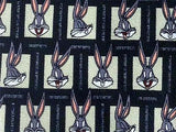 Looney Tunes TIE Cartoon Bugs Bunny Theme Novelty Repeat POLYESTER Necktie 3