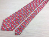 CITY LOOK Silk tie - Red with Colorful Teddy Bear Pattern 38