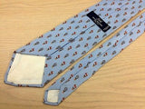 BROOKS BROTHERS Silk Tie - Steel Blue with Hot Air Balloons Pattern 41