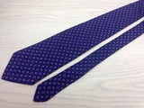 Designer Tie Brooks Brothers Red & Silver Box on Shady Blue Silk Men Necktie 32
