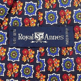 SPLENDID Royal Ste-Anne Floral small repeat Tie Made Italy100% Silk men necktie