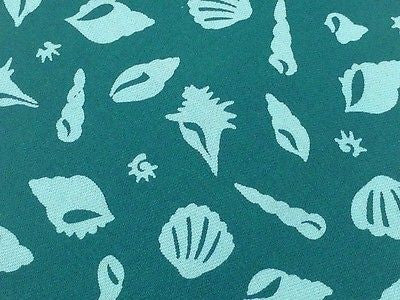ABERCROMBIE & FITCH Silk Tie - Green with Sea Foam Shell Design Pattern 36