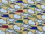 PEANUTS Italian Silk Tie - Yellow with Snoopy Pattern 40