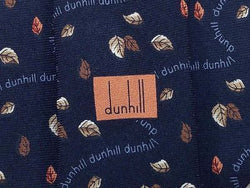 Novelty TIE Alfred DUNHILL Fall LEAF Scribe Made in ITALY Silk Men Necktie 9