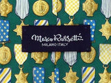 Novelty TIE Rossetti Medals on Green Necktie 7