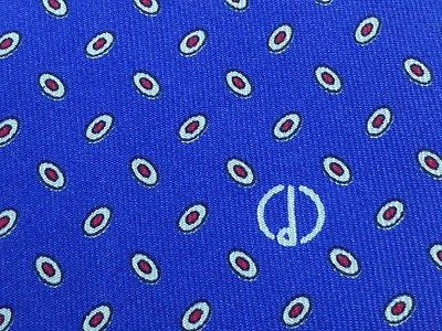 Designer Tie Dunhill Circles with Burgundy Dots Pattern Silk Men NeckTie 44