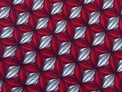 Geometric TIE Pulitzer Diamond Red Silk Men Necktie 24