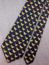 Elephants Multi-Colors TIE Small Repeat Animal Novelty Silk Men Necktie 18
