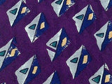 ROBERT TALBOTT for NORDSTROM Silk Tie - Purple w Abstract Geometric Pattern 36