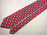 Geometric TIE Floral Dot on Black by BELLINI Made in ITALY Silk Necktie 6