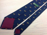 Animal Tie Duck Bird on Blue Silk Men Necktie 50
