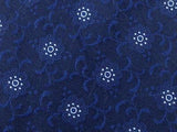 Floral TIE UNGARO PARIS Floral on Blue Silk Men Necktie 22