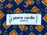 Geometric TIE Pierre Cardin Diamond on Blue Necktie 8