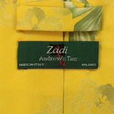 LEGENDARY Andrew's Ties for Zadi Milano FLORAL Italy 100% Silk men necktie