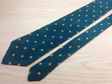 Designer Tie Andrew's Tie Yellow Flower on light Blue Silk Men NeckTie 49