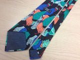 LEGAL LIMIT Silk Tie - Black with Roosters Design  35