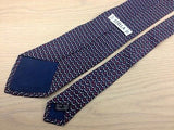Designer Tie Stella Red And White Pattern On Black Silk Men Necktie 31