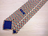 Animal Print TIE Dolphin Crown & Shield on Yellow  Repeat Men Silk Necktie 4
