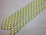 Animal Print TIE Little Bird on Yellow Silk Men Necktie 20