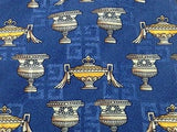 Designer Tie Givenchy Pattern  on Blue Silk Men NeckTie 46