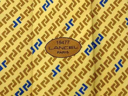 Geometric TIE Lancel Paris Monogram LL Silk Men Necktie 23
